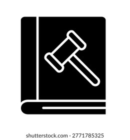 Rulebook Glyph Style Icon Design