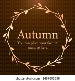 
Ruled line design inspired by Halloween and autumn. Illustration of vector data. Vector material fall material, fall sale campaign and event flyer. Ticket design. Can be used for catalogs,。
