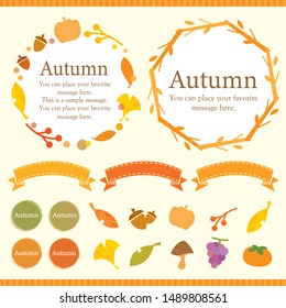 
Ruled line design inspired by Halloween and autumn. Illustration of vector data. Vector material fall material, fall sale campaign and event flyer. Ticket design. Can be used for catalogs,。
