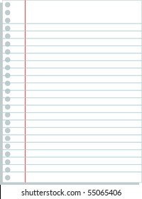 ruled paper blank template