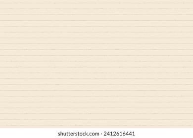 A ruled sheet of paper. Background with lots of blank parallel lines. Seamless pattern with copy space for print out, typography design, write template, notes, etc. Vector illustration.