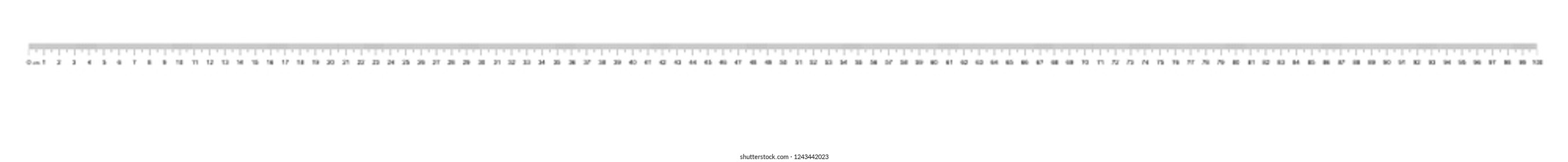 Ruler 100 cm. Measuring tool. Ruler scale 1 meter. Ruler grid 100 cm. Size indicator units. Metric Centimeter size indicators. Vector