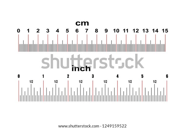 6 inches in cm ruler