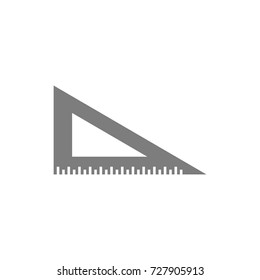 Ruler angle icon on white background