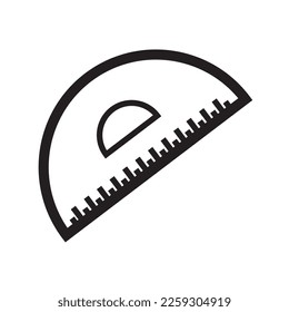 ruler arc, ruler arc icon, vector, design, illustration, symbol