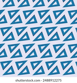 Ruler back to school flat vector illustration seamless pattern
