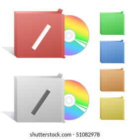 Ruler. Box with compact disc.