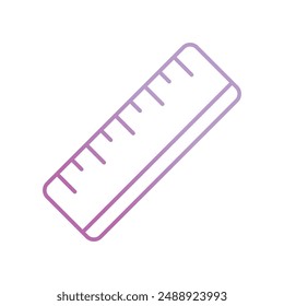 ruler cap icon with white background vector stock illustration