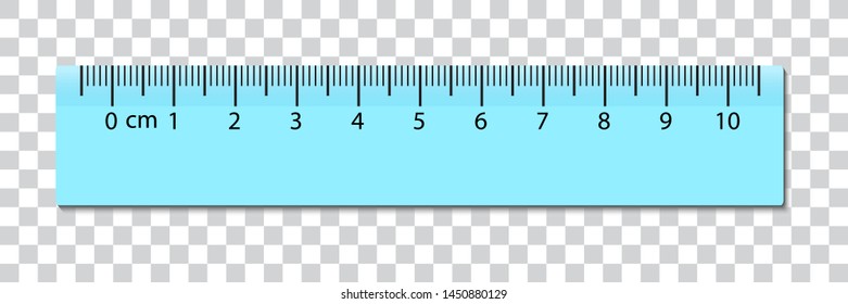 Ruler centimeter cm scale. Vector with centimeters measurement