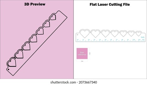Ruler
Check out, my laser-cutting Ruler. it can be made with all material thicknesses. from 0 to 12 Inch