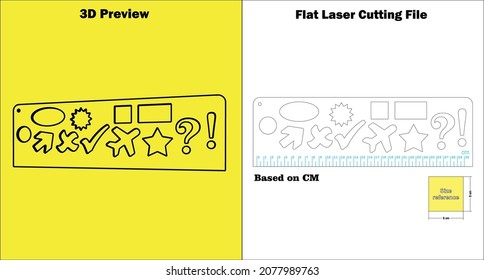 Ruler
Check out, my laser-cutting Ruler. it can be made with all material thicknesses. from 0 to 30 CM