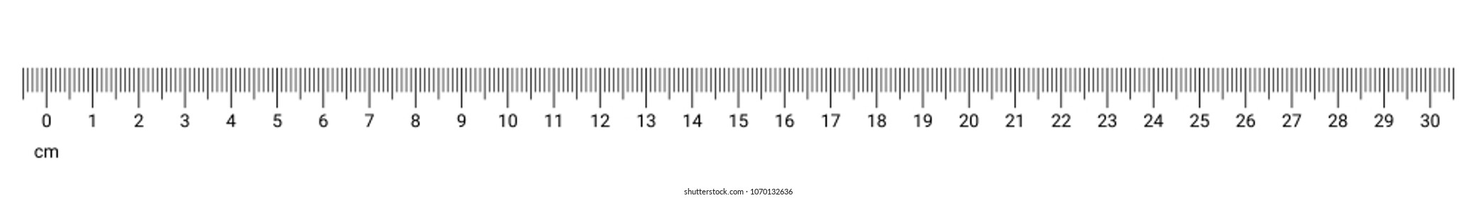 Centimeter Measurement Chart