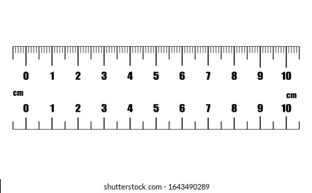 Ruler cm. Measuring tool. Ruler Graduation. Ruler grid 10 cm. Size indicator units. Metric Centimeter size indicators. 