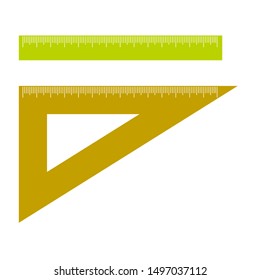 Ruler cm scale Vector school 