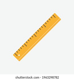 Ruler Color Flat Design Icon
