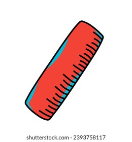 Ruler color icon vector illustration in flat cartoon design