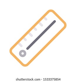 ruler color line vector icon