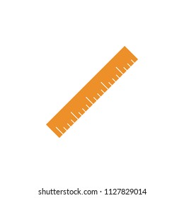 ruler colored icon. Element of school icon for mobile concept and web apps. Detailed ruler icon can be used for web and mobile. Simple icon