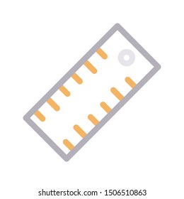 ruler colour line vector icon