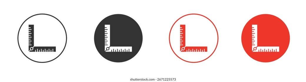 Lineal kombiniertes Symbol für Logo, Vektorzeichen-Symbol für Design