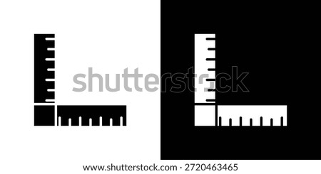 Ruler combined icons set. vector icons designed in filled style