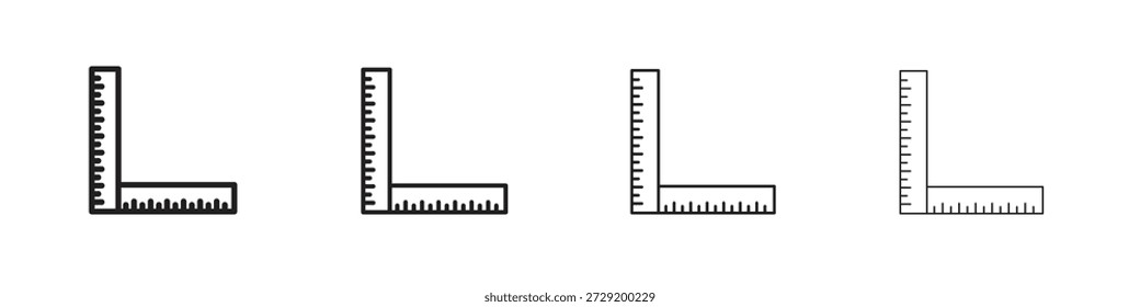 Ruler combined icons Vector Logo Template Illustration Designs. Vector EPS 10.