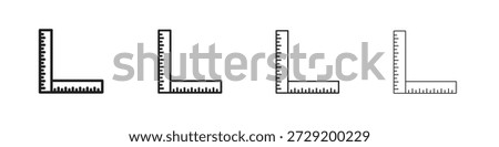 Ruler combined icons Vector Logo Template Illustration Designs. Vector EPS 10.