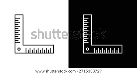 Ruler combined icons vector template, EPS 10 for design