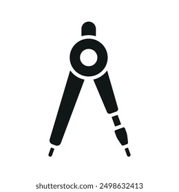 Ruler compass icon vector design templates simple and modern concept