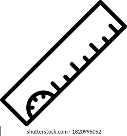 Ruler for crack measurement concept vector icon design, Measuring and Ruler Symbol on White background
