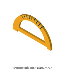 Ruler design, Instrument tool work measurement lenght object inch long and distance theme Vector illustration