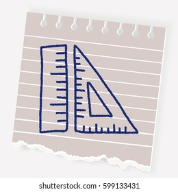 ruler doodle drawing