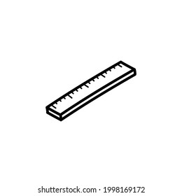 ruler doodle icon, vector illustration.
