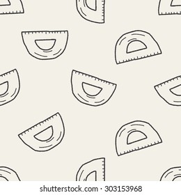 ruler doodle seamless pattern background