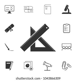 ruler drawing tool icon. Detailed set of education element icons. Premium quality graphic design. One of the collection icons for websites, web design, mobile app on white background