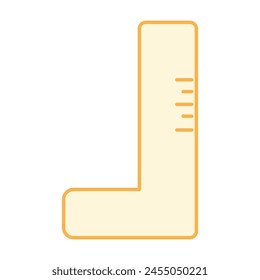 Ruler  Dual tone colour vector icon which can easily modify or edit 