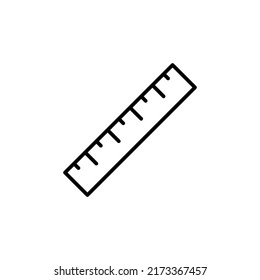 ruler editable stroke icon, Smart stroke icon