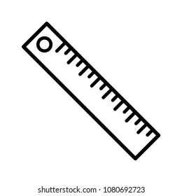 ruler - education icon vector