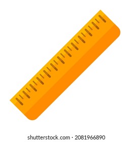 ilustración de vector de clipart plana de regla