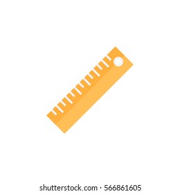 Ruler flat icon, Education and school element, Straightedge vector graphics, a colorful solid pattern on a white background, eps 10.