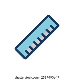 Ruler Flat Icon for Measurement