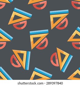 Ruler flat icon,eps10 seamless pattern background