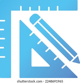 Ruler Flat Vector Icon Design