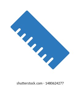 ruler glyph colour vector icon