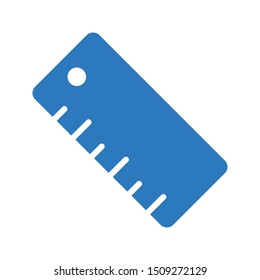 ruler glyph colour vector icon