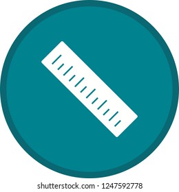 Ruler Glyph Round Circle Multicolor BG