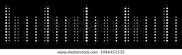 Ruler Graduation Halftone Vector Pictogram Illustration Stock Vector ...