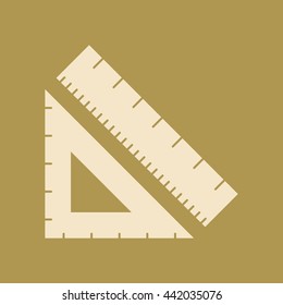 Ruler Icon. 