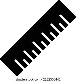 Ruler Icon, Art And Design Sign And Symbol Isolated On White Background.