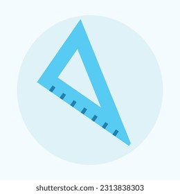 Ruler Icon, Business Management Flat icons, Blue Color Theme